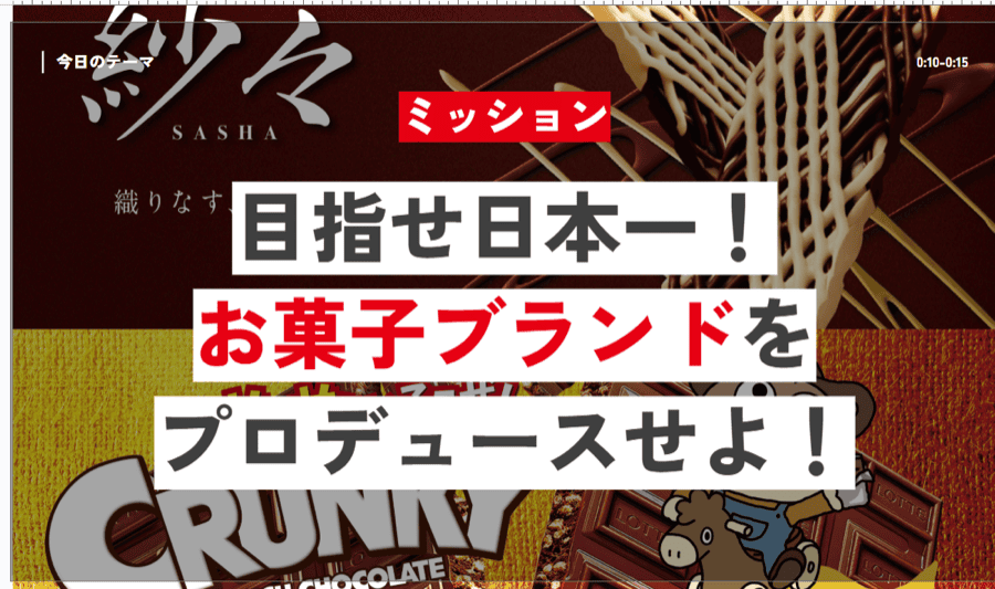 企業連携PBL：お菓子ブランドをプロデュースせよ（ロッテ）